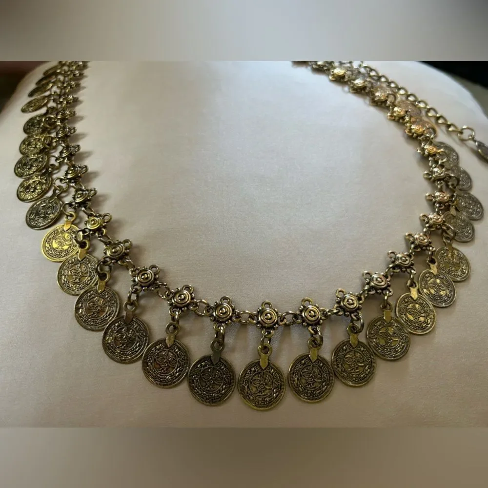 boho coin belt A648